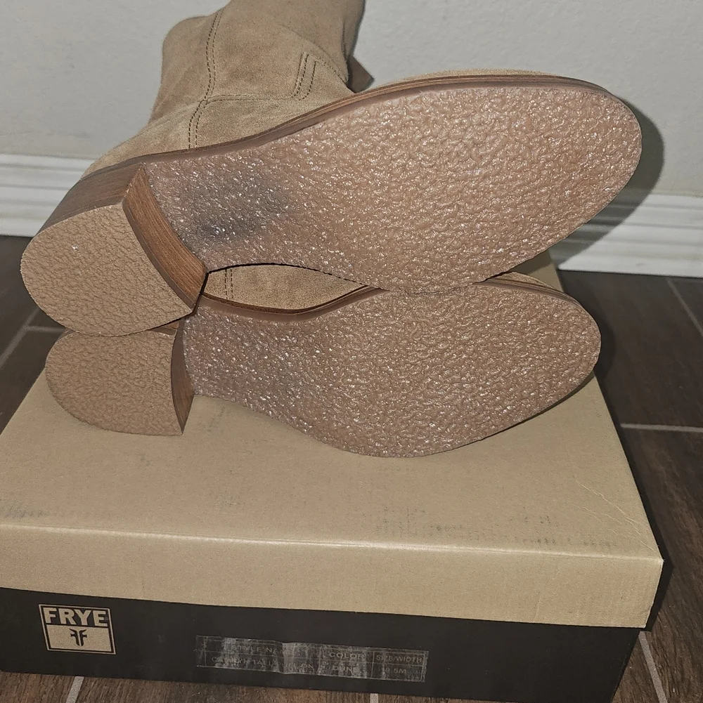 Frye Camryn Tall Pull On Suede Boots - Picture 3 of 5